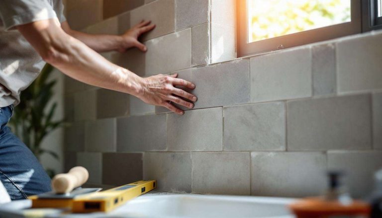 Carrelage mural : commencer en haut ou en bas ? La réponse que la plupart des bricoleurs ne soupçonnent pas